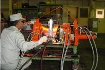 In Process of Pressure Welding