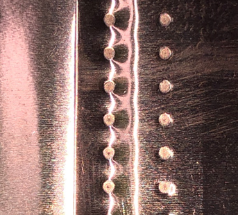 スポット溶接の写真